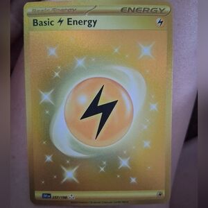 Pokemon Basic Energy Card - Gold and Orange